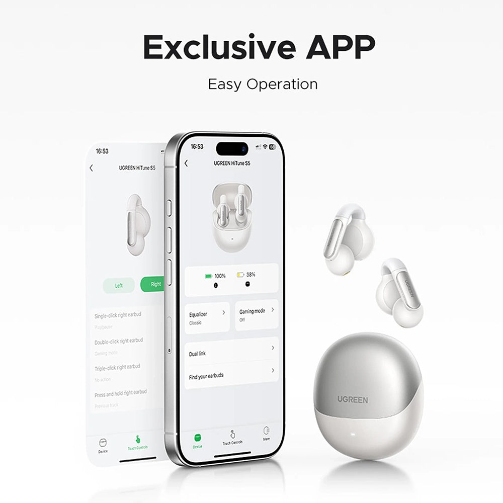Handsfree Bluetooth UGREEN HiTune S5 True WS210, TWS, Biela