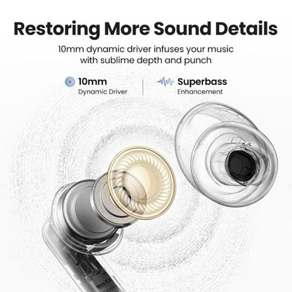 UGREEN HiTune T3 Pro WS206 Bluetooth Handsfree, TWS, ANC, MultiPoint, White