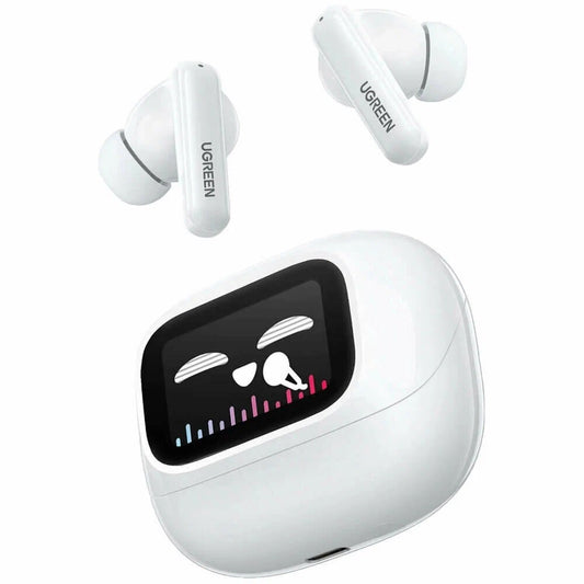 Handsfree Bluetooth UGREEN HiTune T6 Magic WS211, TWS, ANC, MultiPoint, Biela