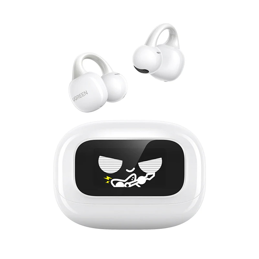 Handsfree Bluetooth UGREEN S6 ClipBuds Magic WS208, TWS, Biela