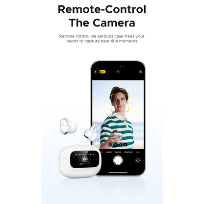 Handsfree Bluetooth UGREEN S6 ClipBuds Magic WS208, TWS, Biela