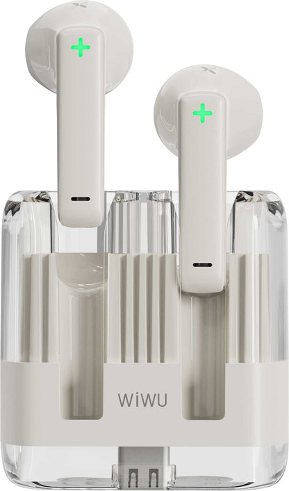 Handsfree Bluetooth WiWu T21, TWS, biele 