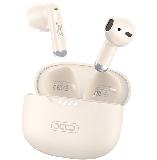 Handsfree Bluetooth XO Design G50, TWS, Béžová