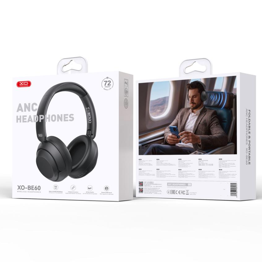 Handsfree Bluetooth XO Design BE60, A2DP, ANC, Čierna