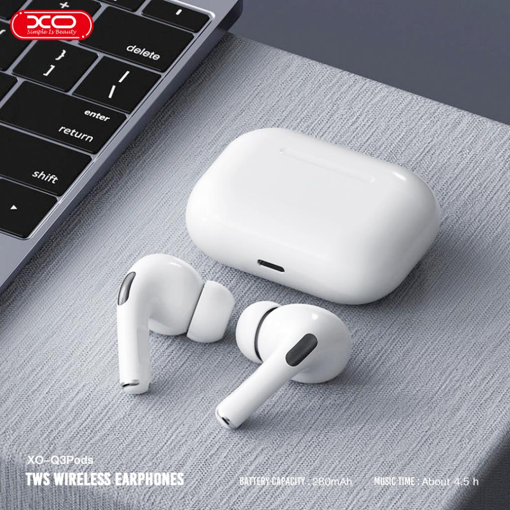 Handsfree Bluetooth XO Design Q3 Pods, TWS, Biela