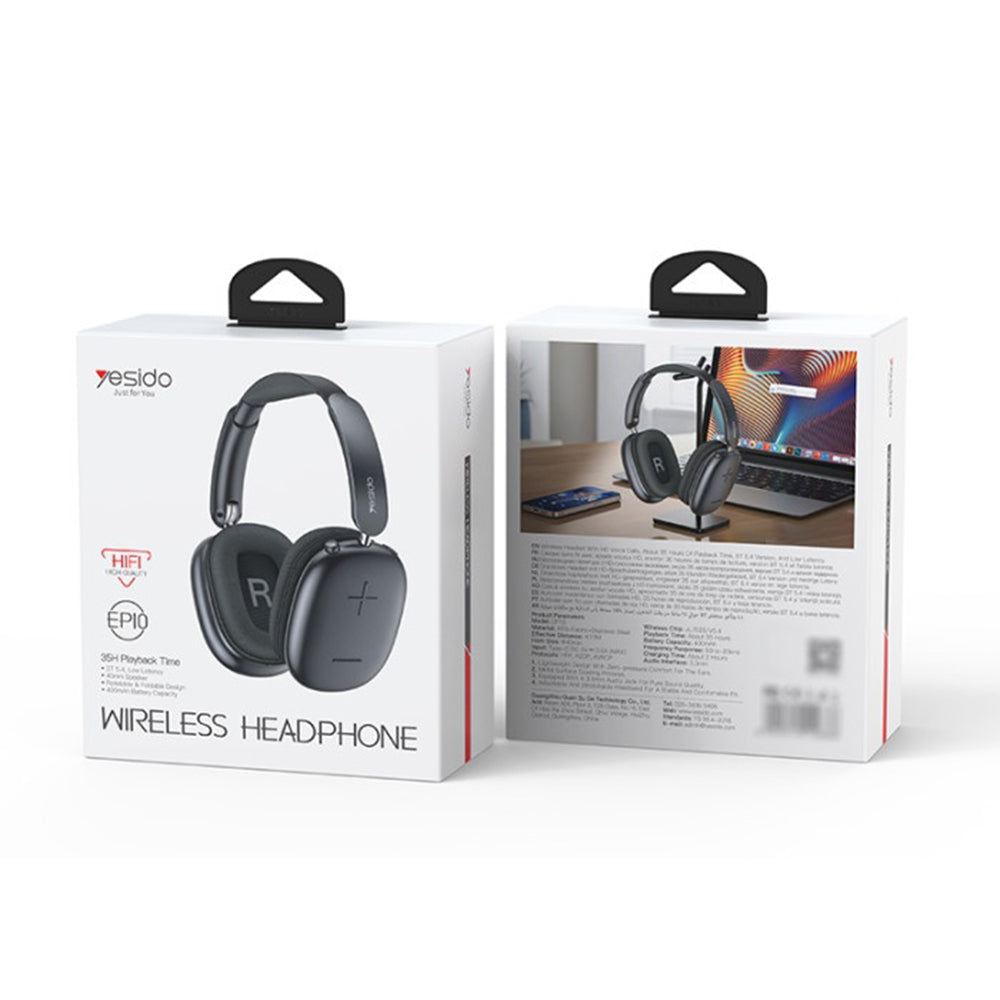 Handsfree Bluetooth Yesido EP10, A2DP, Čierna