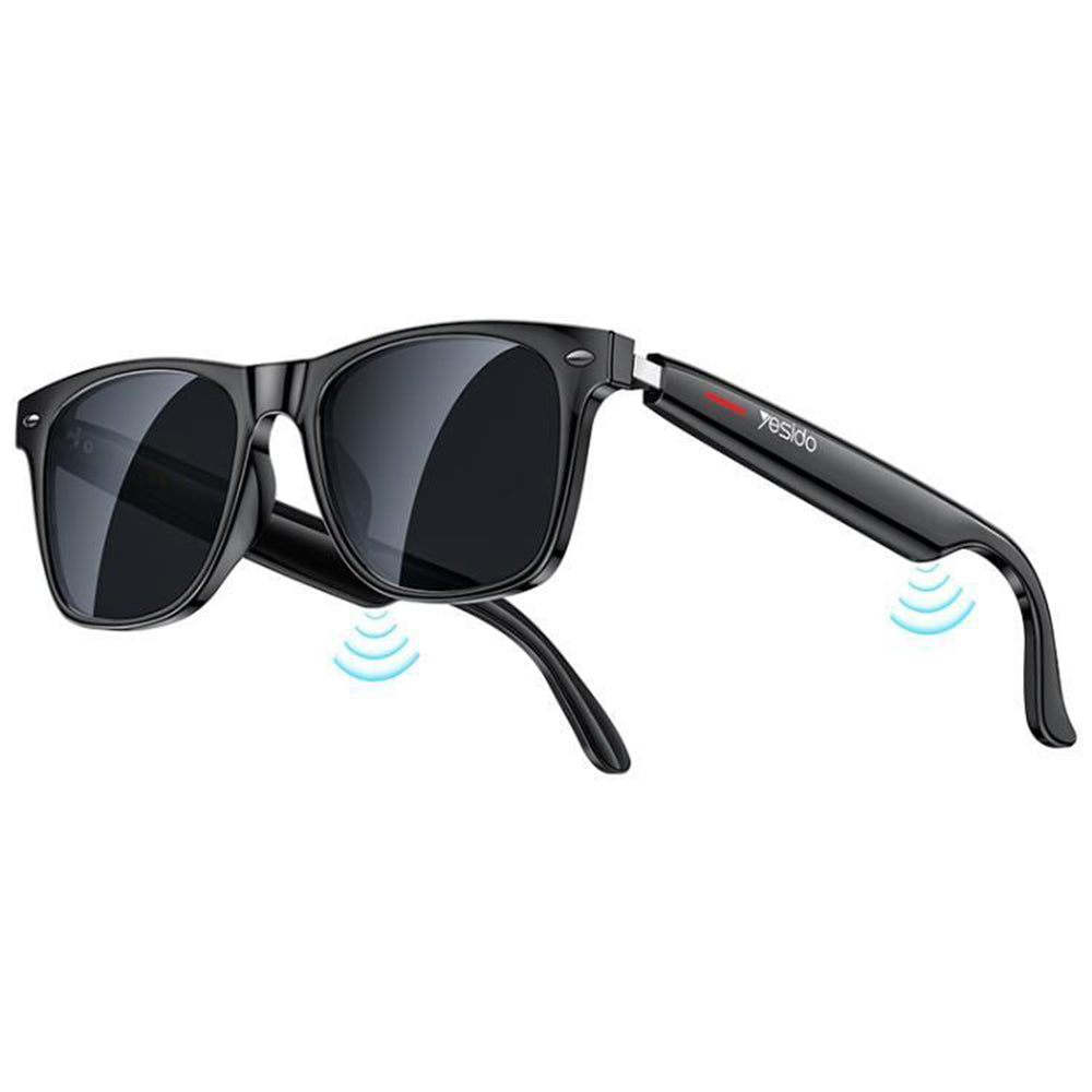 Handsfree Bluetooth Yesido IO35, Typ Slnečné okuliare Unisex, A2DP, Čierna
