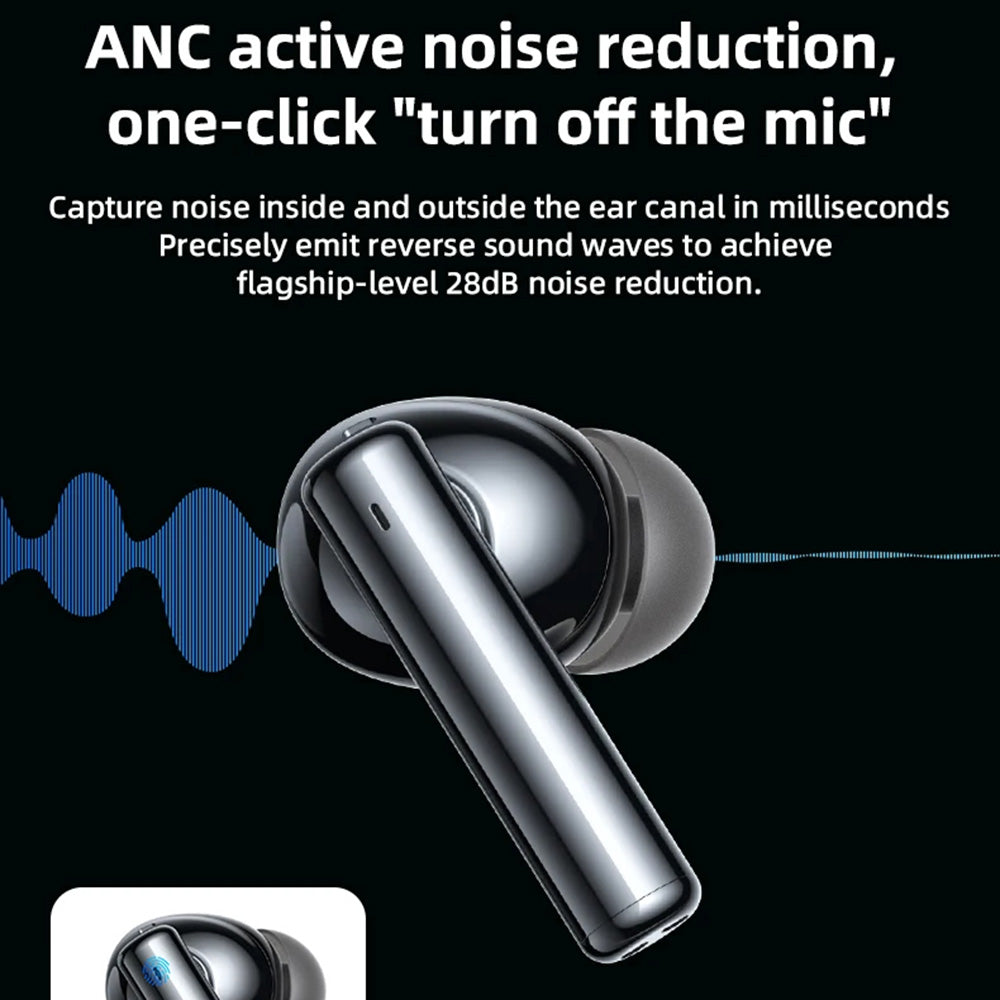 Handsfree Bluetooth Yesido TWS23, TWS, ANC, Čierna