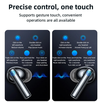 Handsfree Bluetooth Yesido TWS23, TWS, ANC, Čierna