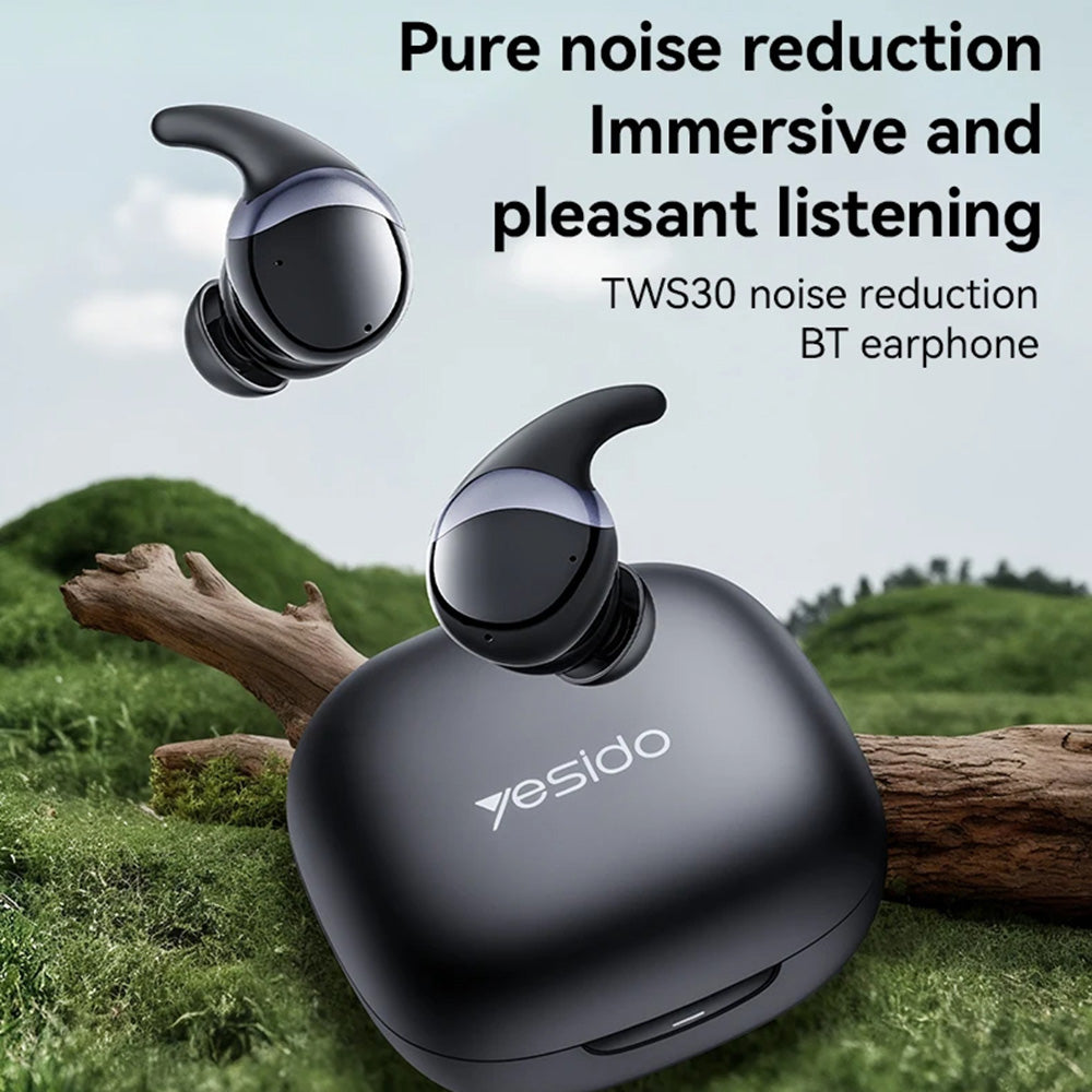 Handsfree Bluetooth Yesido TWS30, TWS, ANC, Čierna