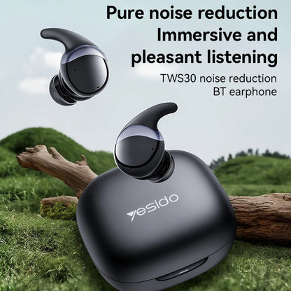 Handsfree Bluetooth Yesido TWS30, TWS, ANC, Čierna