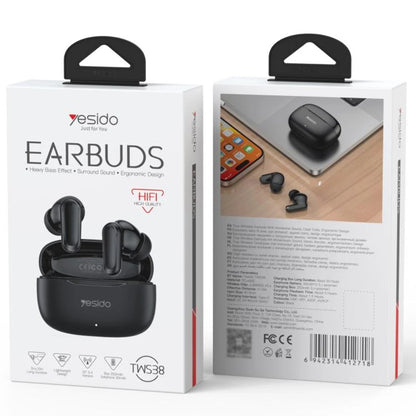 Handsfree Bluetooth Yesido TWS38, TWS, Biela