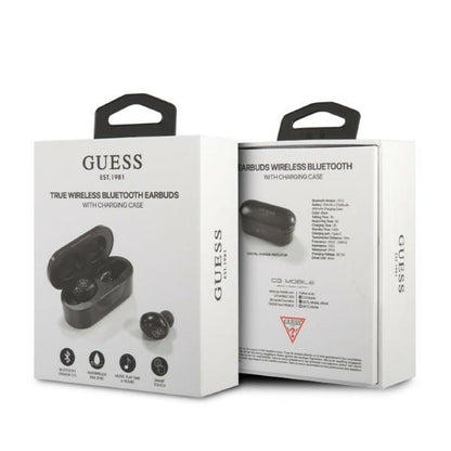 Handsfree Bluetooth Guess Classic Logo, TWS, Čierna