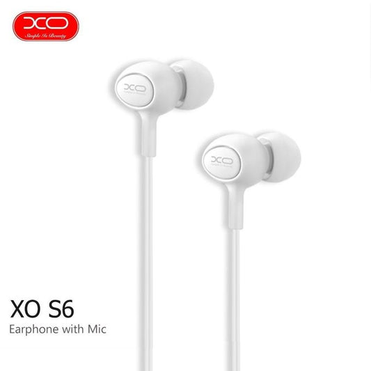 Handsfree 3.5mm XO Design S-6 Candy, Biela