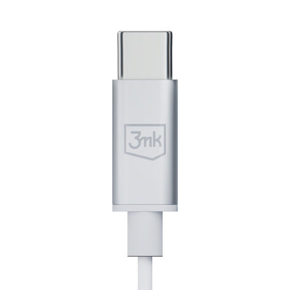 Handsfree USB-C 3MK, White 
