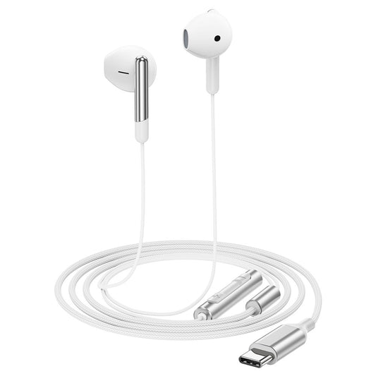Handsfree USB-C Acefast L3, 1,2 m, Biela