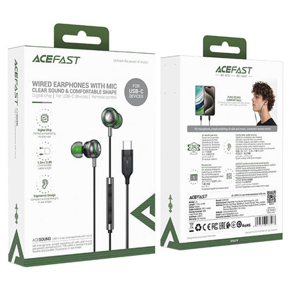 Handsfree USB-C Acefast L5, Čierna