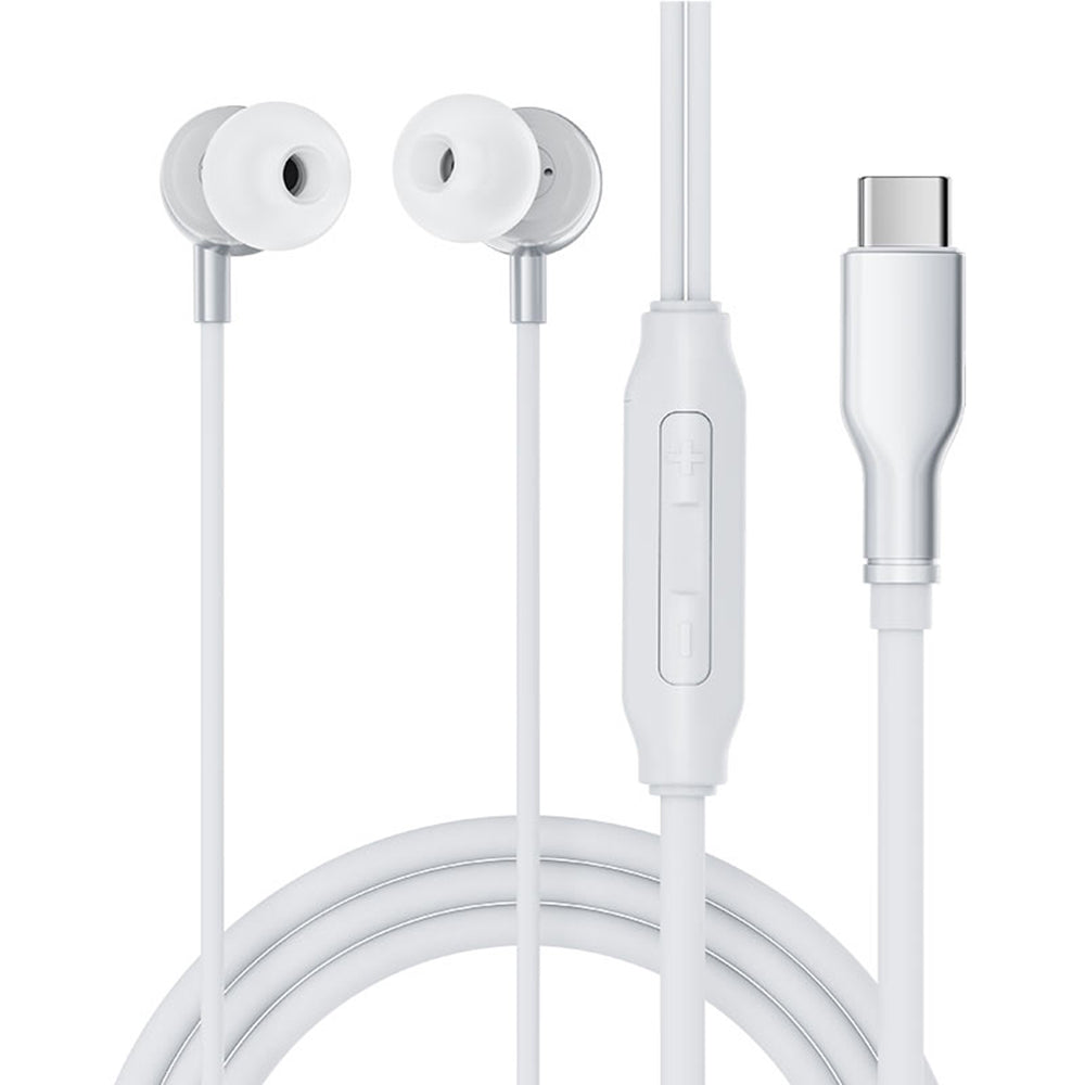 Handsfree USB-C Acefast L8, 1.2m, Sivá