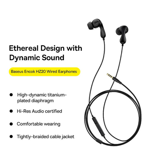Handsfree USB-C Baseus Encok CZ20, Čierna A00171400113-00