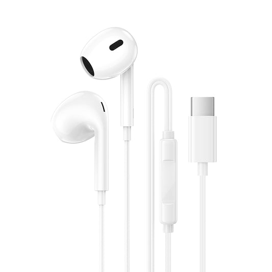 Handsfree USB-C Borofone BM100 Max Fuente, Biela