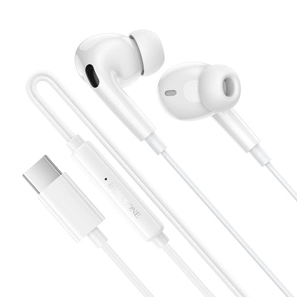 Handsfree USB-C Borofone BM100 Pro Fuente, White