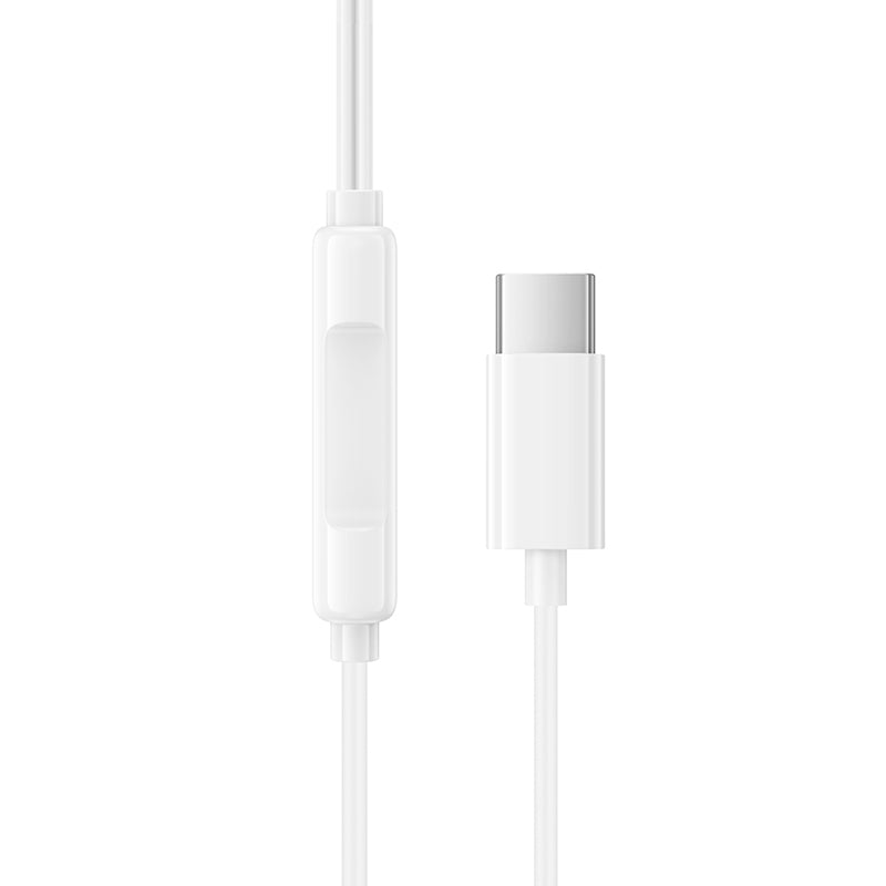 Handsfree USB-C Borofone BM100 Fuente, Biela