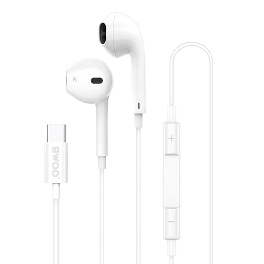 Handsfree USB-C BWOO HF175, Biela