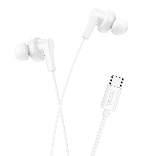 Handsfree USB-C HOCO M114, Biela