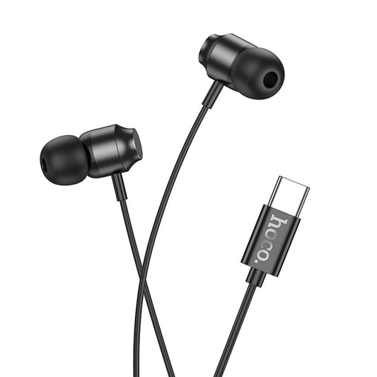 Handsfree USB-C HOCO M122, Čierna
