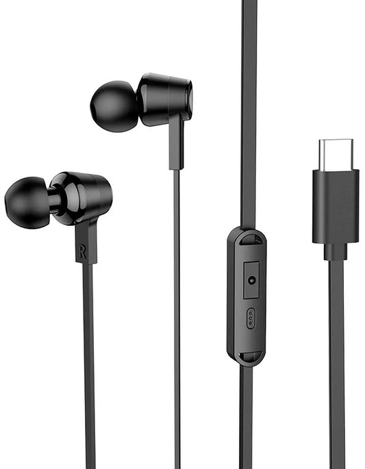 Handsfree USB-C HOCO M86, Čierna