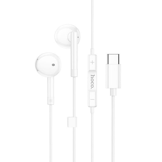 Handsfree USB-C HOCO M95, Biela