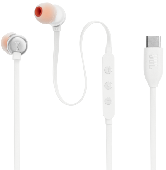Handsfree USB-C JBL Tune 310C, Biela JBLT310CWHT