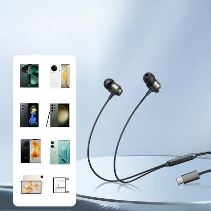 Handsfree USB-C Joyroom JR-EC06, Sivá