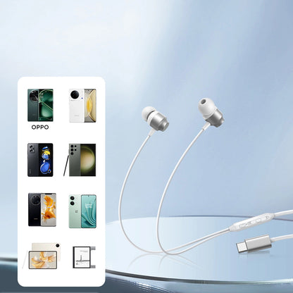Handsfree USB-C Joyroom JR-EC06, Strieborný