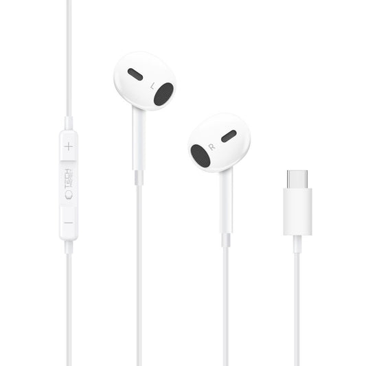 Handsfree USB-C Tech-Protect Ultraboost Core G2, Biela