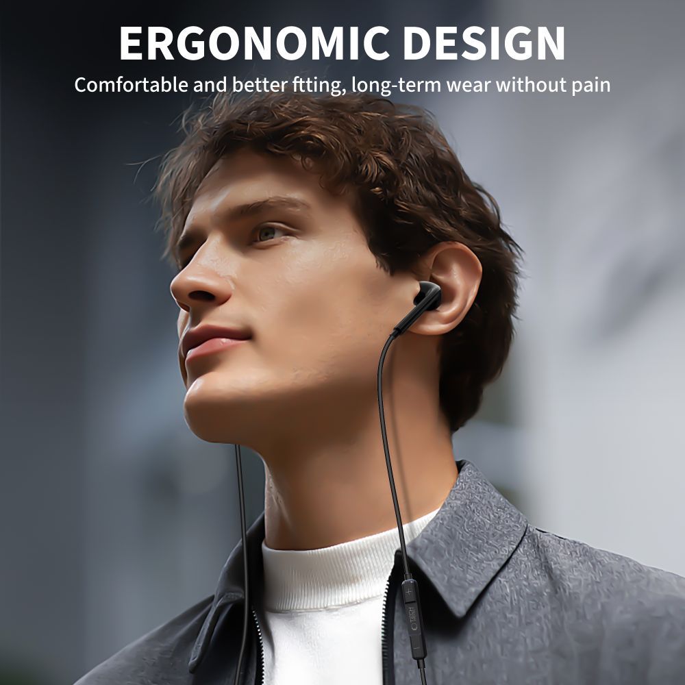 Handsfree USB-C Tech-Protect Ultraboost Core G2, Čierna