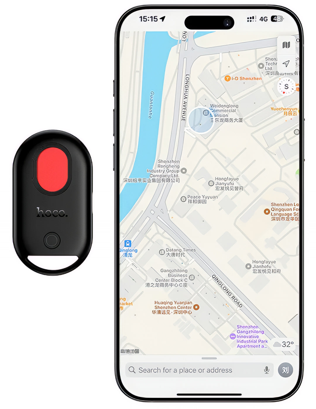 HOCO SmartTag E95 3in1 pre iOS Series, Čierna