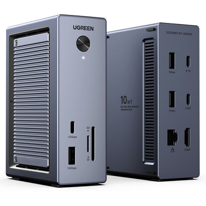 Multifunkčný Hub UGREEN CM923 (55735), 10v1, Sivý