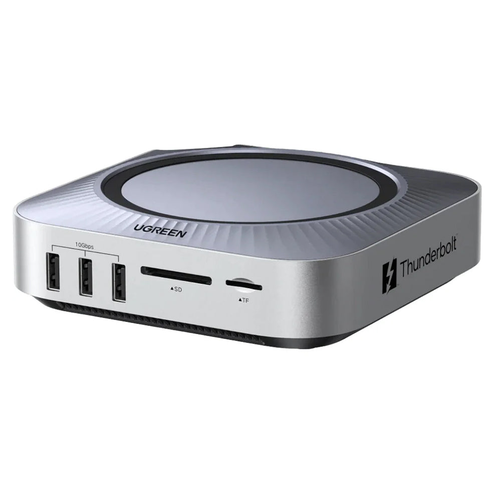 Multifunkčný hub UGREEN Revodok Maxidok (85883EU) pre Apple Mac Mini M4 / Mini M4 Pro, 10 v 1, strieborný