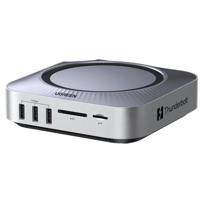 Multifunkčný hub UGREEN Revodok Maxidok (85883EU) pre Apple Mac Mini M4 / Mini M4 Pro, 10 v 1, strieborný