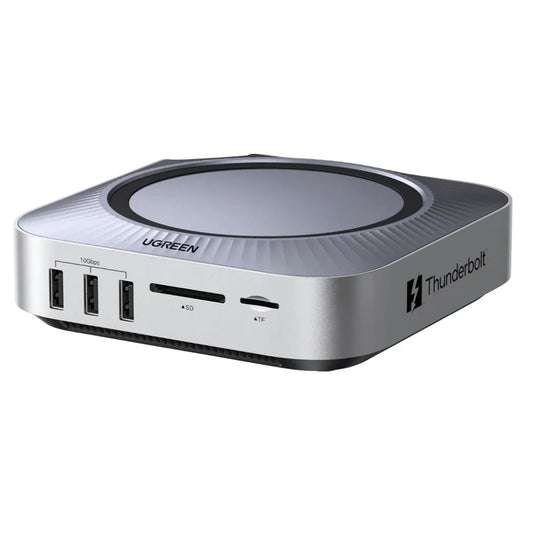 Multifunkčný hub UGREEN Revodok Maxidok (85883EU) pre Apple Mac Mini M4 / Mini M4 Pro, 10 v 1, strieborný
