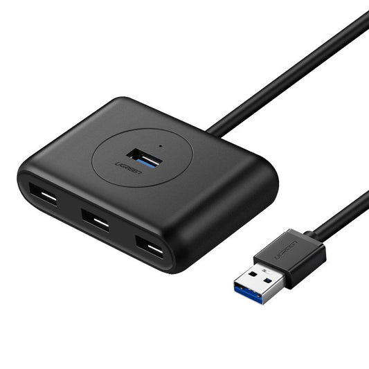 Hub USB UGREEN CR113, 4 x USB-A 3.0, 0.5m, čierny