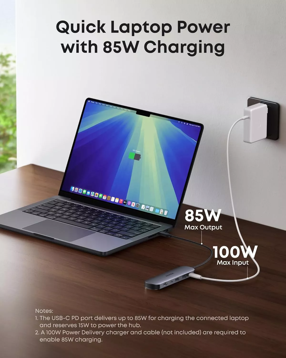 Hub USB-C Anker, 2 x USB-A 3.0 - 2 x USB-C - 1 x HDMI - 1 x SD - 1 x microSD, Sivý A83D2HA1