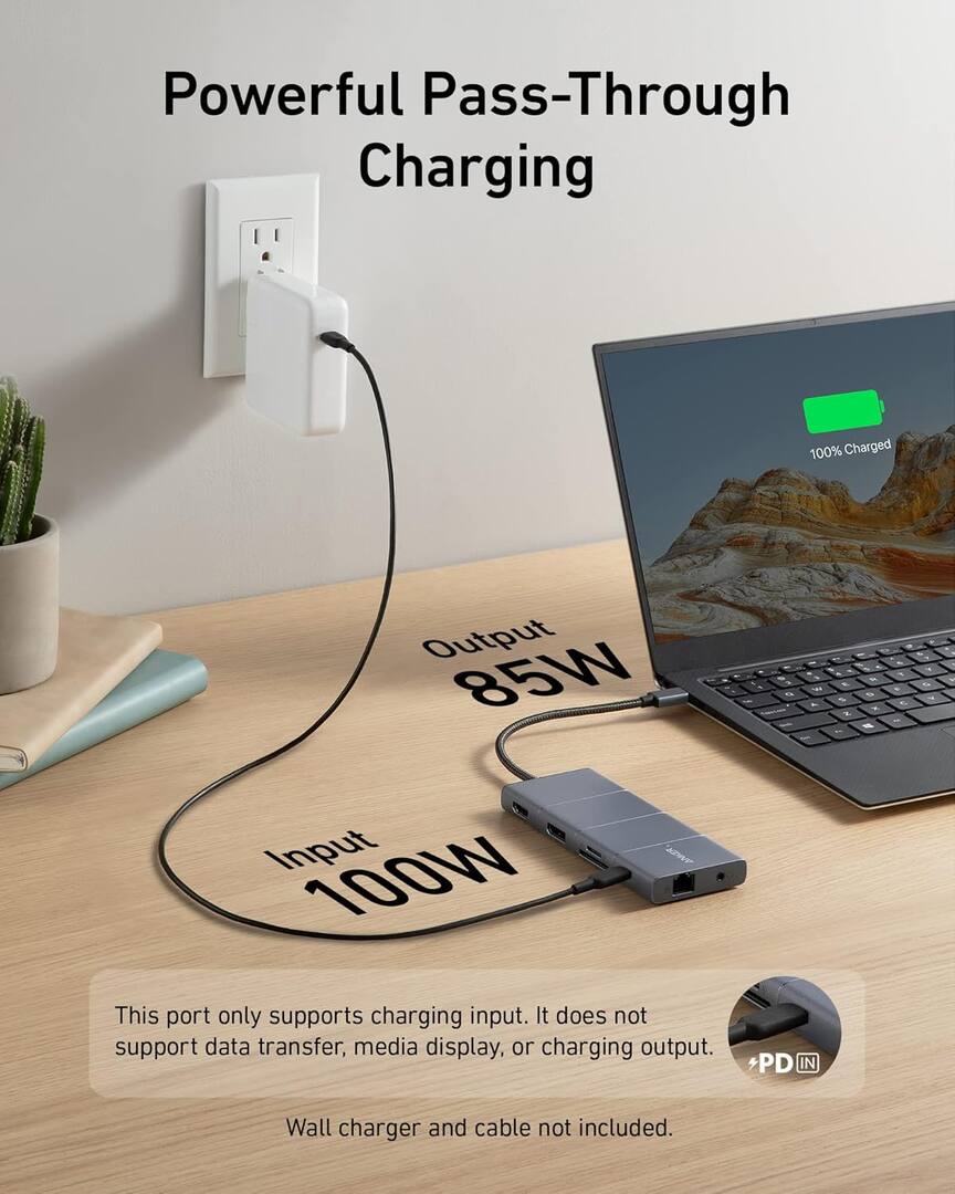 USB-C rozbočovač Anker PowerExpand, 1 x USB-A 3.2 - 2 x USB-A - 2 x USB-C - 1 x Display Port - 1 x HDMI - 1 x Jack 3,5 mm - 1 x RJ45 - 1 x SD - 1 x microSD, Sivý