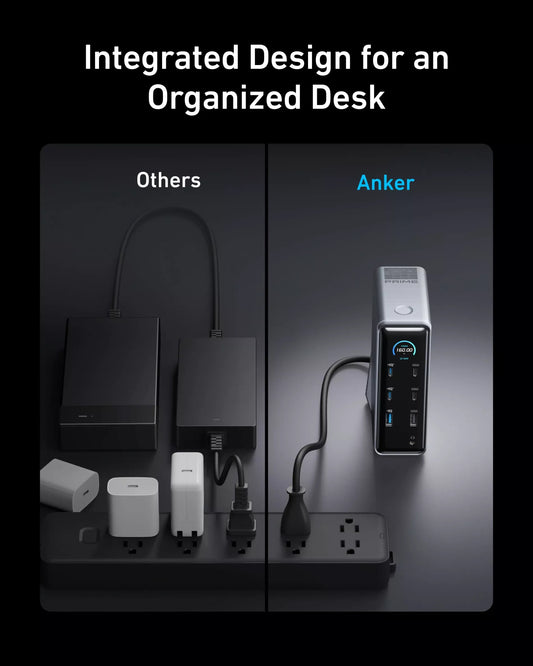 Hub USB-C Anker Prime 737, 2 x USB-A 3.0 - 3 x USB-A - 5 x USB-C - 2 x HDMI - 1 x Jack 3.5mm - 1 x RJ45, Čierny A83B63A1