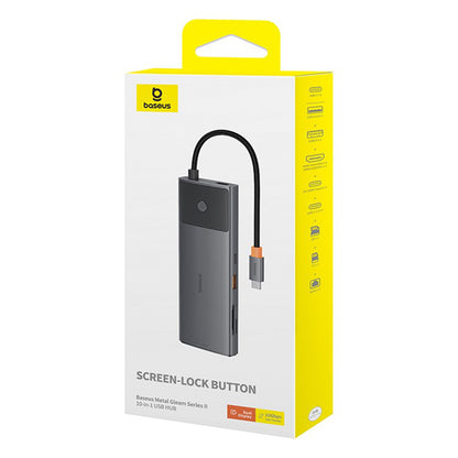 Hub USB-C Baseus Gleam II, 10in1, Čierny B0114200