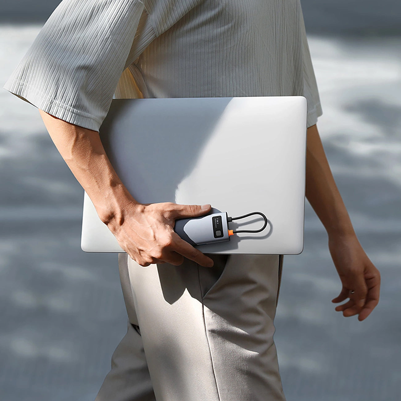 Hub USB-C Baseus Metal Gleam, 3 x USB-A 3.0 - 1 x USB-C - 1 x HDMI - 1 x SD - 1 x microSD, Sivý B00030708811-01