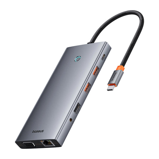 Hub USB-C Baseus PortalJoy, 13v1, Sivý B00053002811-01