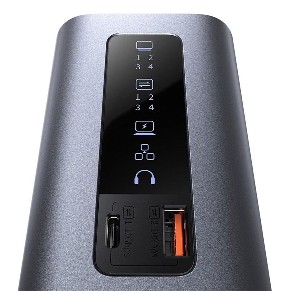 Hub USB-C Baseus SpaceMate, 11in1, Sivý B00568101813-00