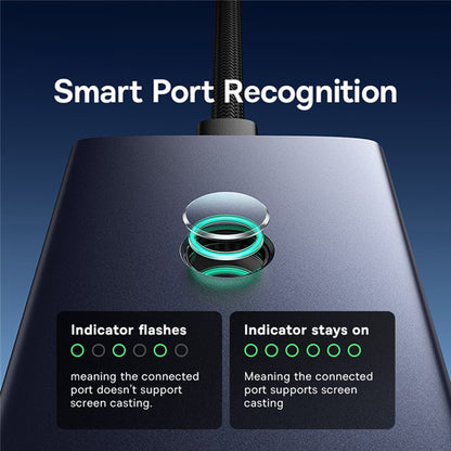 Hub USB-C Baseus UltraJoy, 4 x USB-A 3.0 - 1 x USB-C - 1 x HDMI - 1 x VGA, Sivý B00052803811-01